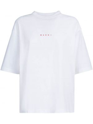 Βαμβακερή μπλούζα με σχέδιο Marni