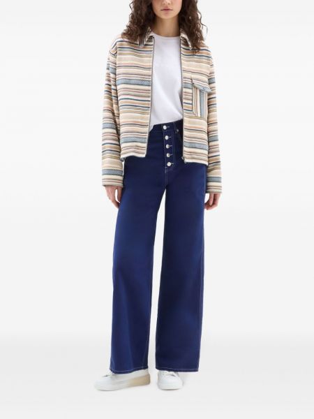 Pantalon large Woolrich bleu