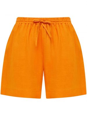 Shorts di jeans 12 Storeez arancione