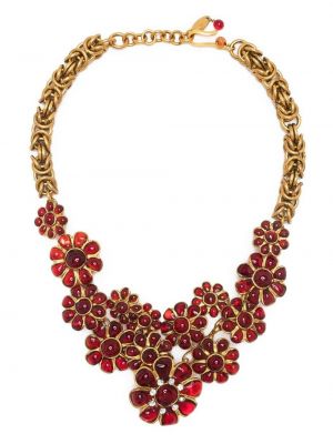 Ogrlica s cvjetnim printom Chanel Pre-owned