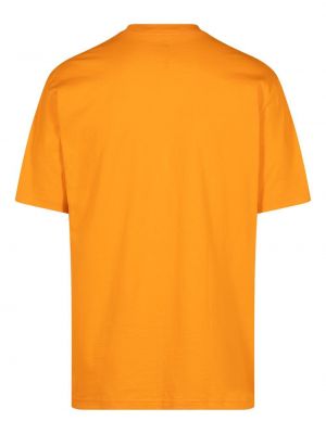 Bavlněné tričko Supreme oranžové