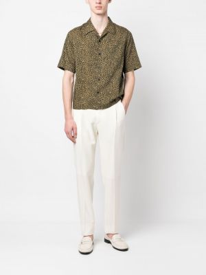 Krekls ar apdruku ar leoparda rakstu Saint Laurent brūns