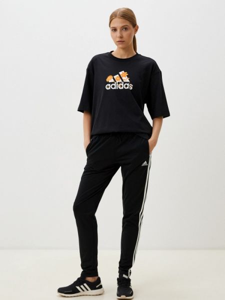 Поло Adidas черное