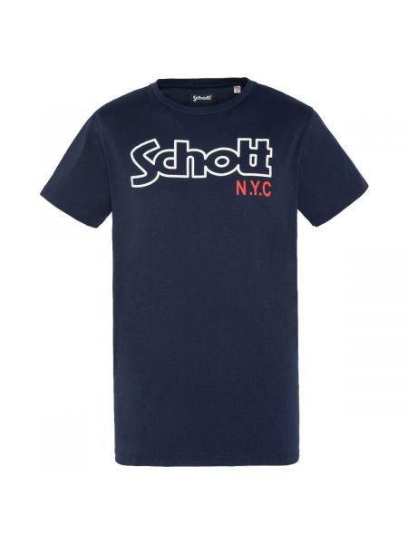 Tričko s krátkými rukávy Schott modré