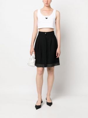 Krajkové sukně Chanel Pre-owned černé