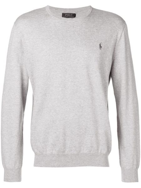 Jersey con bordado de tela jersey Polo Ralph Lauren gris