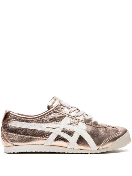 Tiger-stribet rosa guld sneakers Onitsuka Tiger