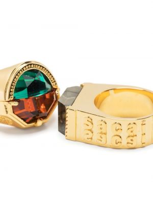 Křišťálový prsten Sacai zlatý
