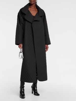 Prešívaný kabát Norma Kamali čierna