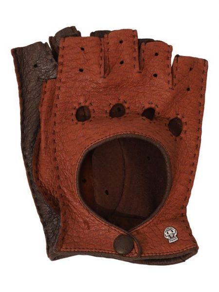 Кожаные перчатки Roeckl коричневые