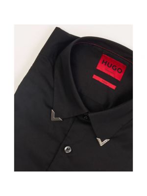 Camisa slim fit Hugo Boss negro
