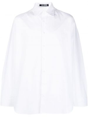 Tinklinė medvilninė marškiniai Raf Simons balta
