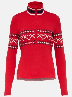Памучен пуловер The Upside червено