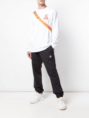 Camiseta de manga larga manga larga Palace blanco