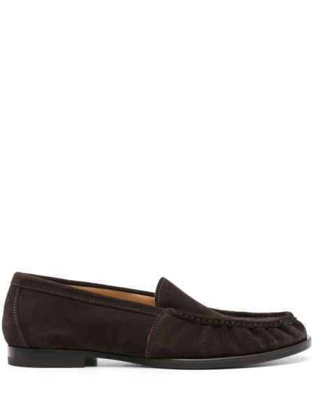 Seemisnahksed loafer-kingad Scarosso pruun