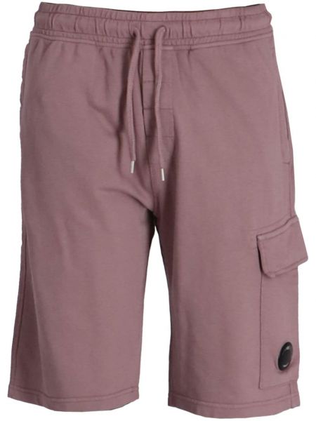 Fleece bermudashortsit C.p. Company pinkki