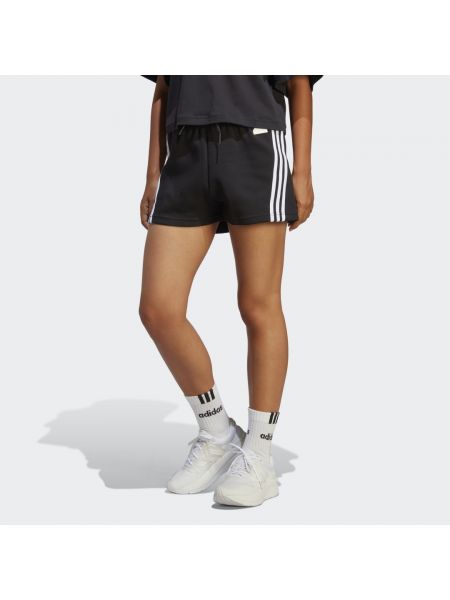 Szorty w paski Adidas Sportswear czarne
