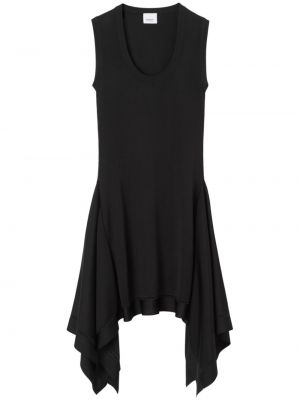 Drapované mini šaty Burberry černé