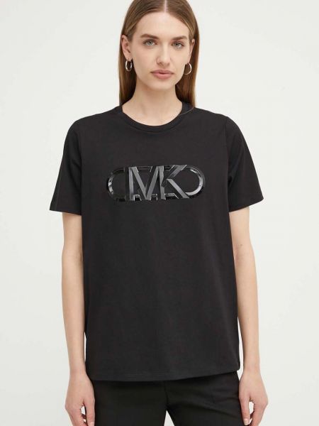 Koszulka bawełniana Michael Michael Kors czarna