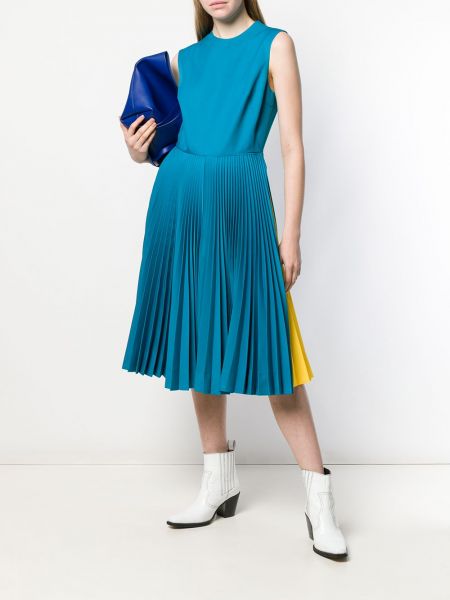 Vestido sin mangas plisado Calvin Klein 205w39nyc azul