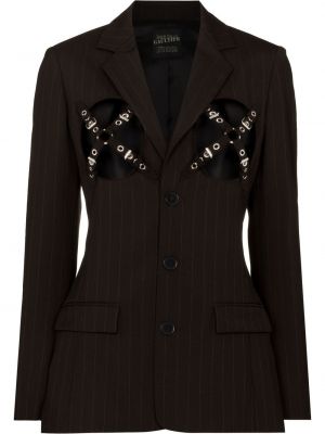 Ull lang blazer Jean Paul Gaultier svart