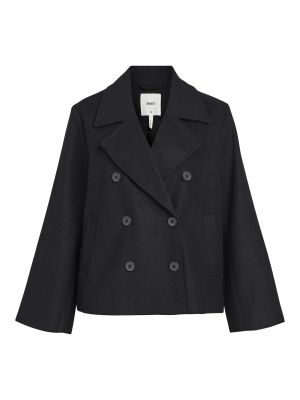 Prehodna jakna s karirastim vzorcem .object črna