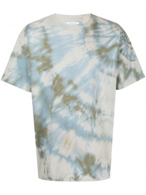Camiseta con estampado tie dye John Elliott azul