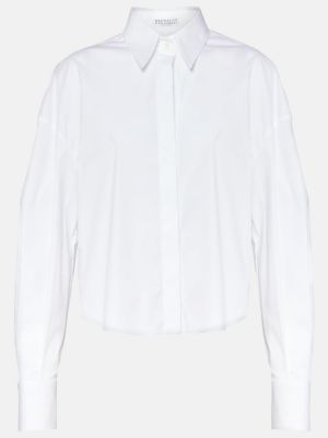 Hemd aus baumwoll Brunello Cucinelli weiß