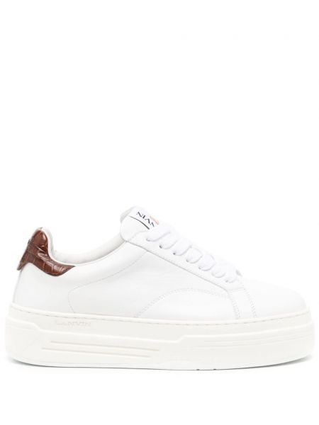 Læder sneakers Lanvin hvid