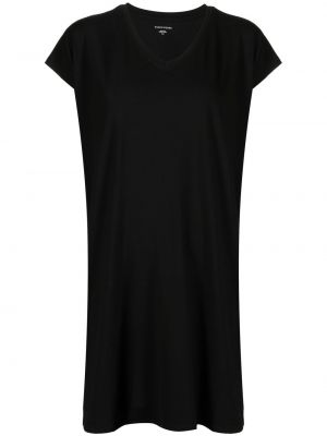 Sukienka mini z dekoltem w serek Eileen Fisher czarna