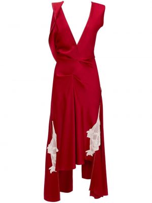 Sukienka koktajlowa koronkowa drapowana Victoria Beckham