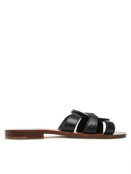 Kožené sandály Coach černé