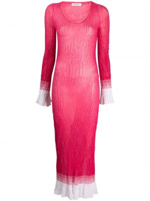 Прозрачна миди рокля Amotea розово