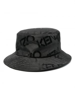 Žakárový klobouk Kenzo černý