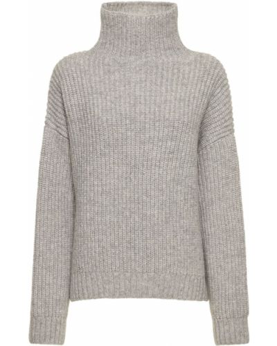 Пуловер от алпака вълна Anine Bing сиво