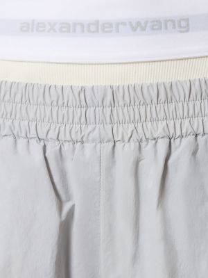 Pantalones de chándal de nailon Alexander Wang gris