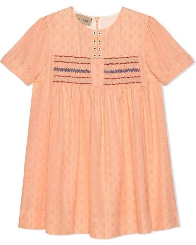 Brodert dress for jenter Gucci Kids rosa