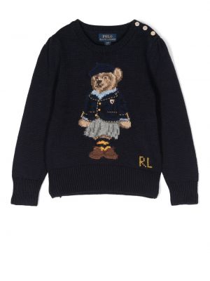 Tröja för tjejer Ralph Lauren Kids blå