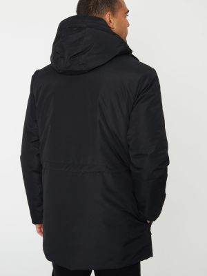 Куртка с капюшоном Threadbare черная