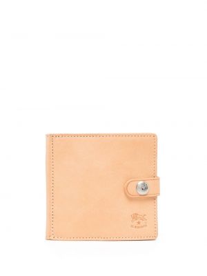 Kožená peněženka Il Bisonte oranžová