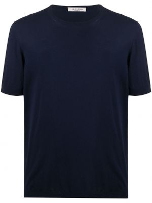 Camiseta de punto de cuello redondo Fileria azul
