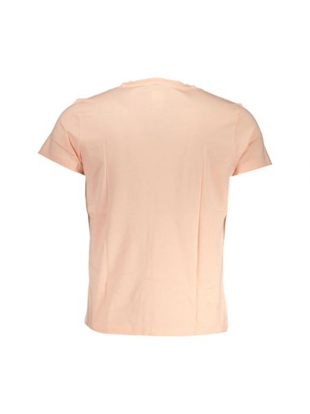 Camiseta de algodón con estampado elegante K-way rosa