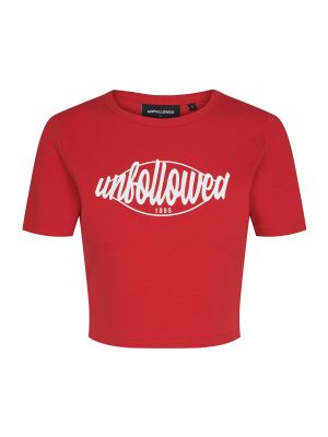Тениска Unfollowed X About You червено
