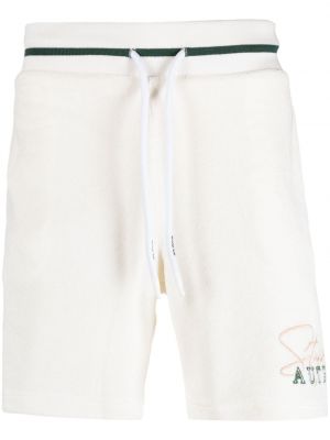 Kratke hlače z vezenjem Autry bela