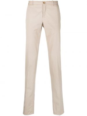 Pantalon chino taille basse slim Incotex beige