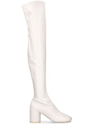 Usnjene gumijasti škornji iz umetnega usnja Mm6 Maison Margiela bela