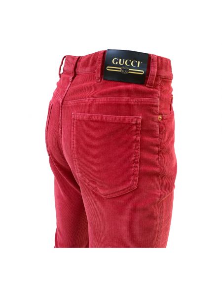 Pantalones chinos Gucci rojo