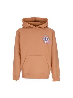 Streetwear fleece hoodie Obey braun