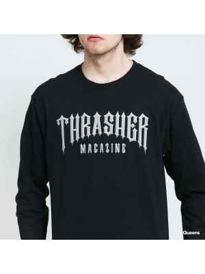 Tričko s dlouhým rukávem Thrasher černé
