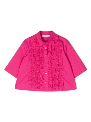 Skjorta för tjejer Msgm Kids rosa